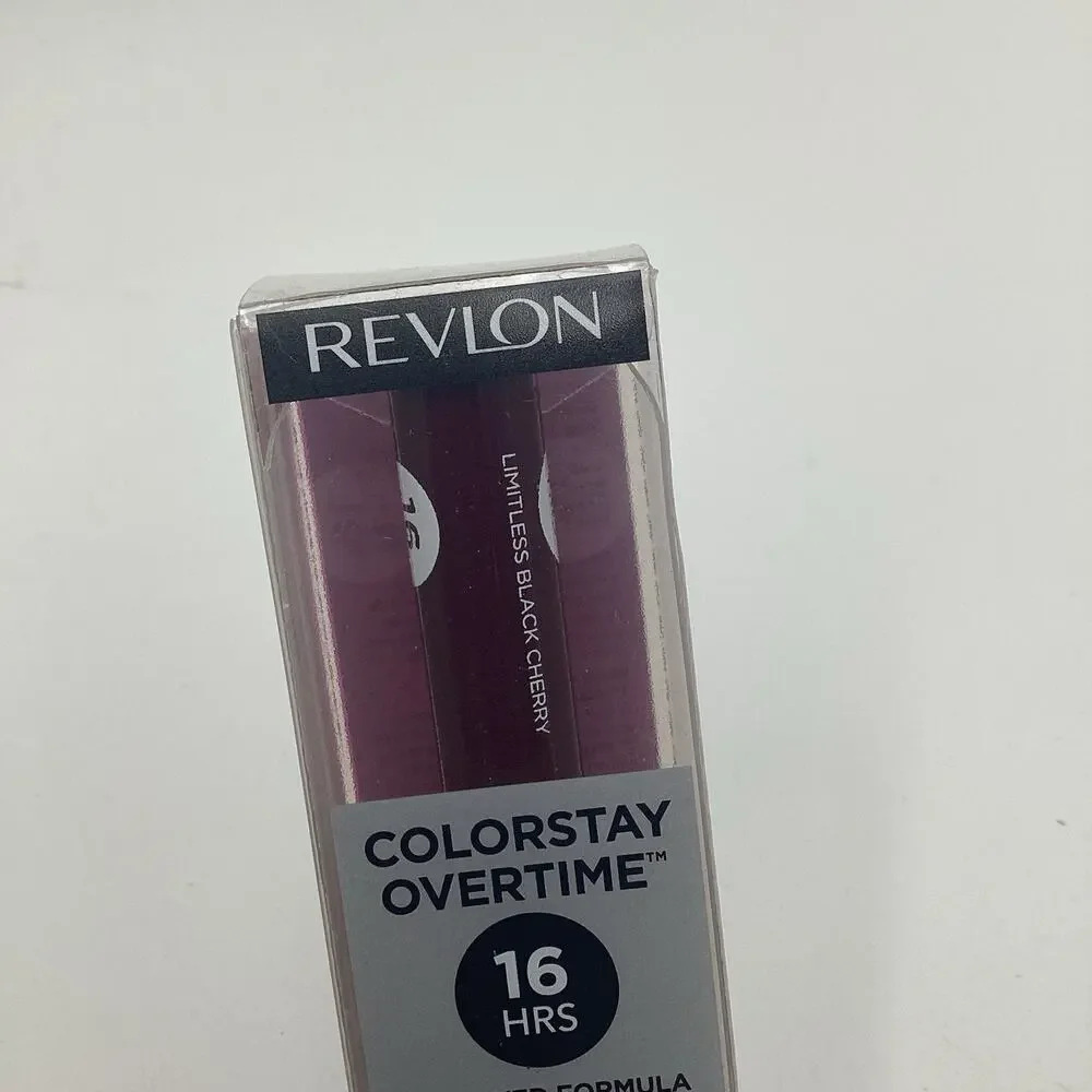 NEW Revlon ColorStay Overtime 16HR‎ Liquid Lip Color-500 Limitless Black Cherry